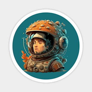 Astronaut with the mushroom helmet Magnet